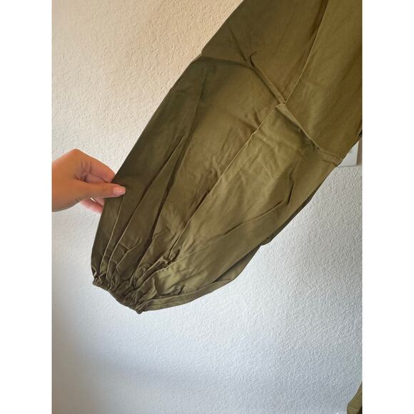 Andrea Iyamah | NIA CULOTTE OLIVE JUMPSUIT - Picture 8 of 10